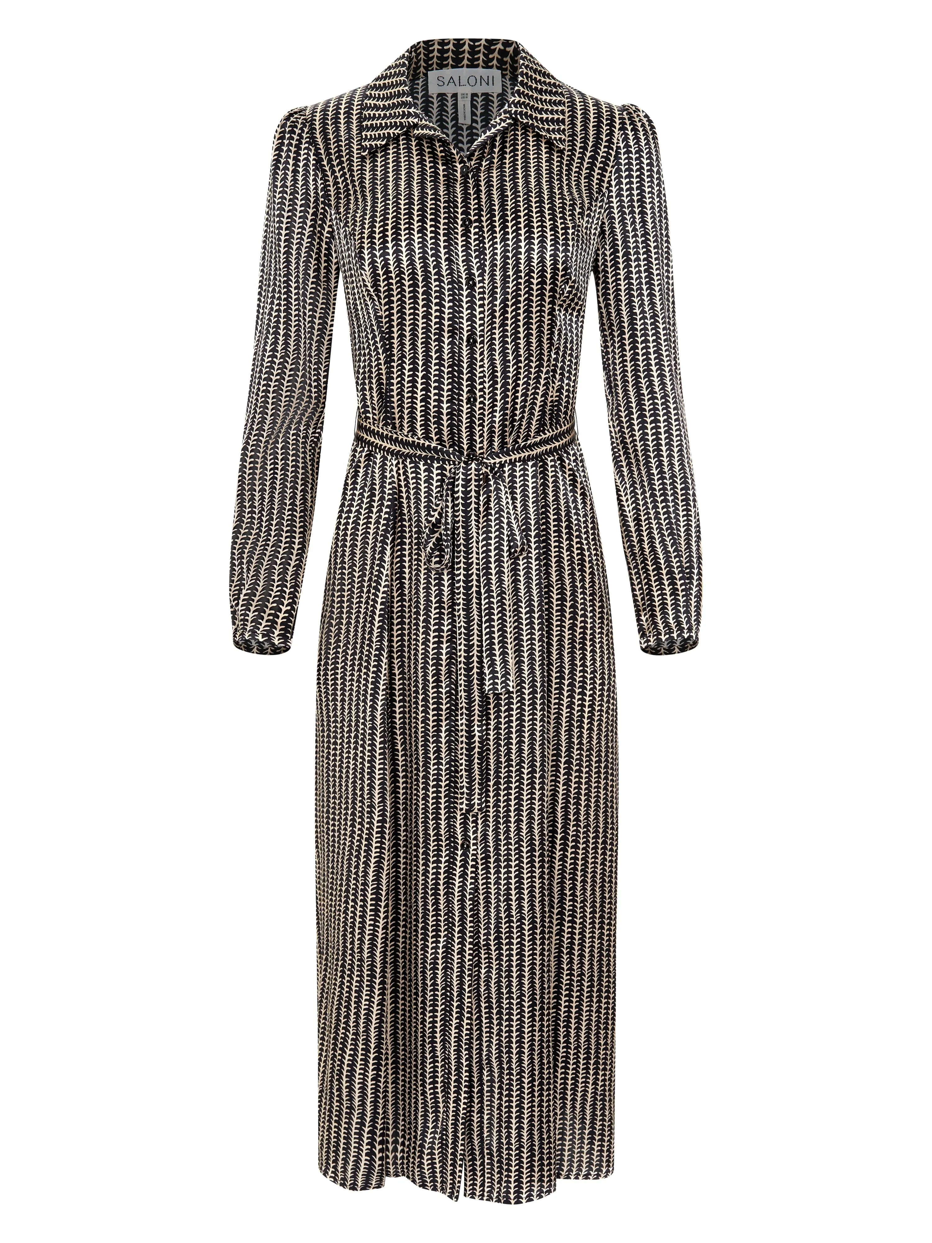 Vanessa-B Dress in Stem Noir Small