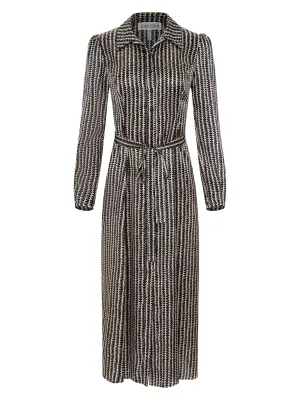 Vanessa-B Dress in Stem Noir Small