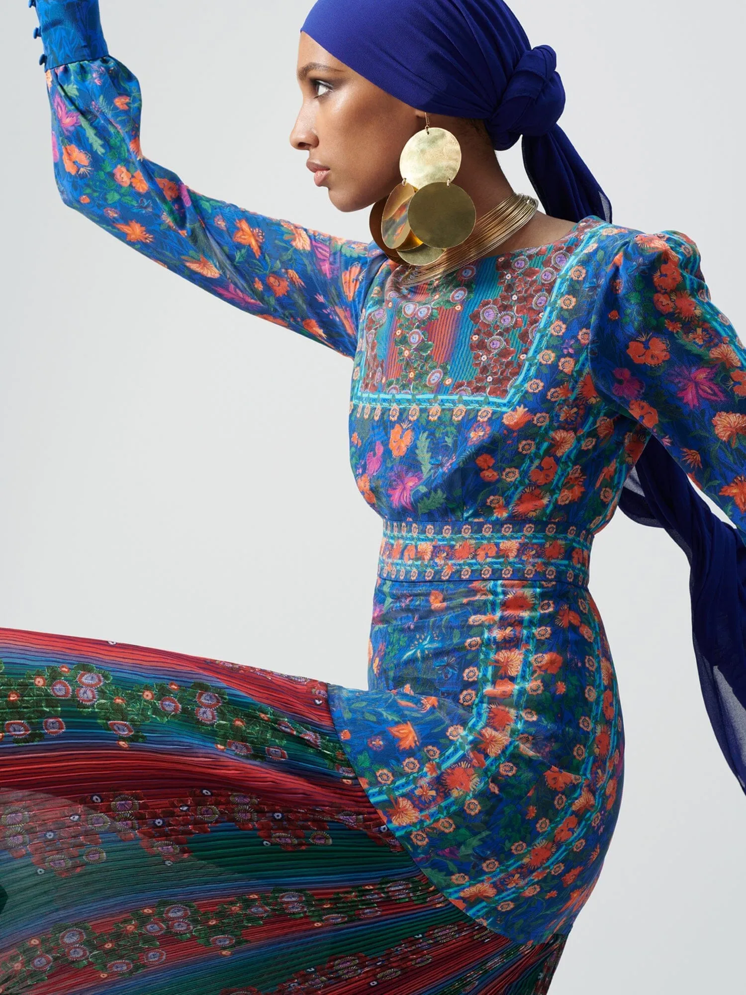 Vera Dress in Akina Border
