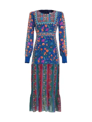 Vera Dress in Akina Border
