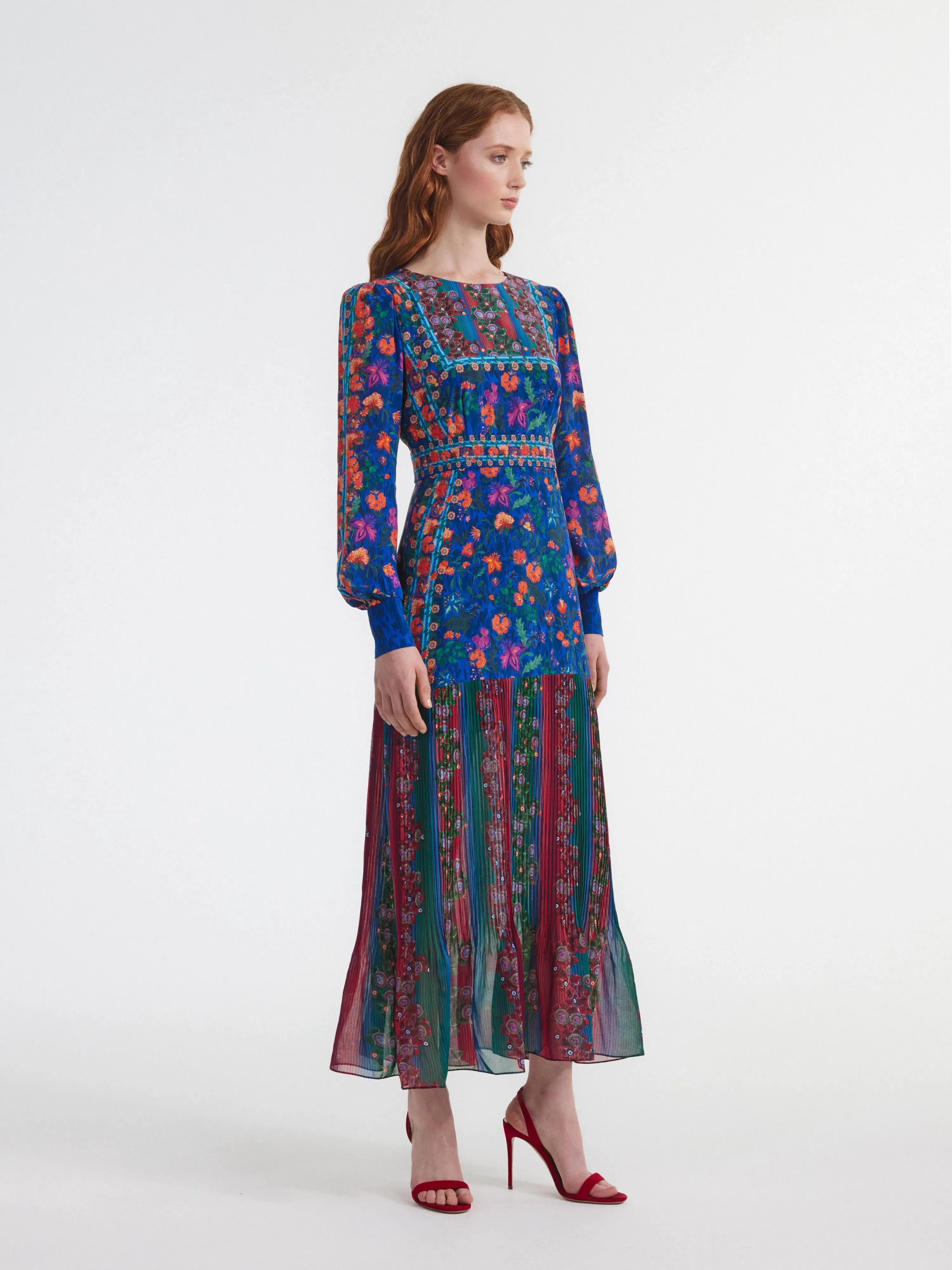 Vera Dress in Akina Border
