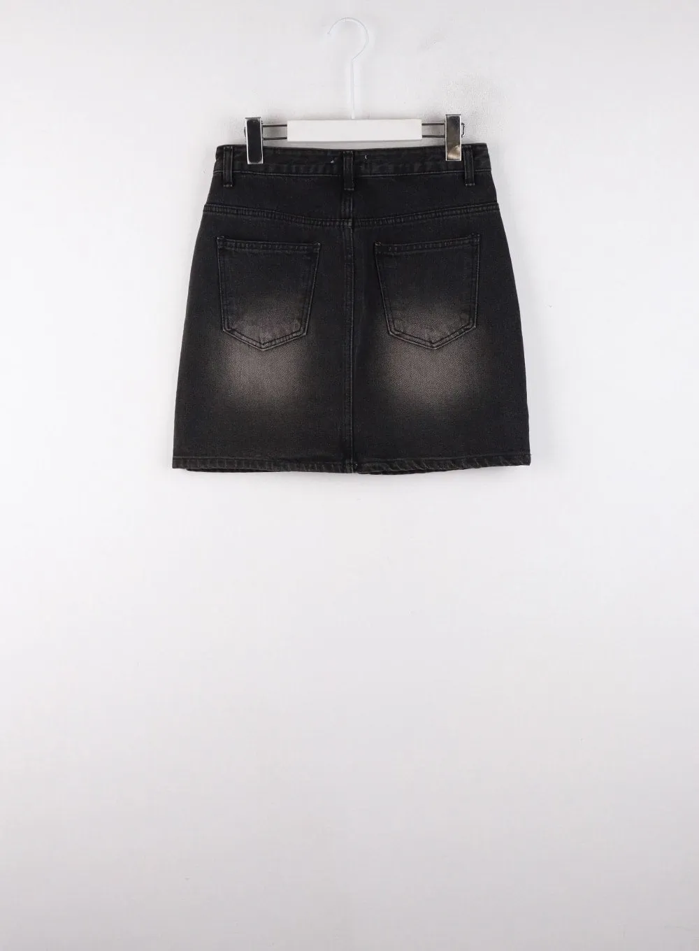 Washed Mini Denim Skirt CD307