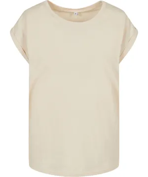 White Sand*† - Women's extended shoulder tee