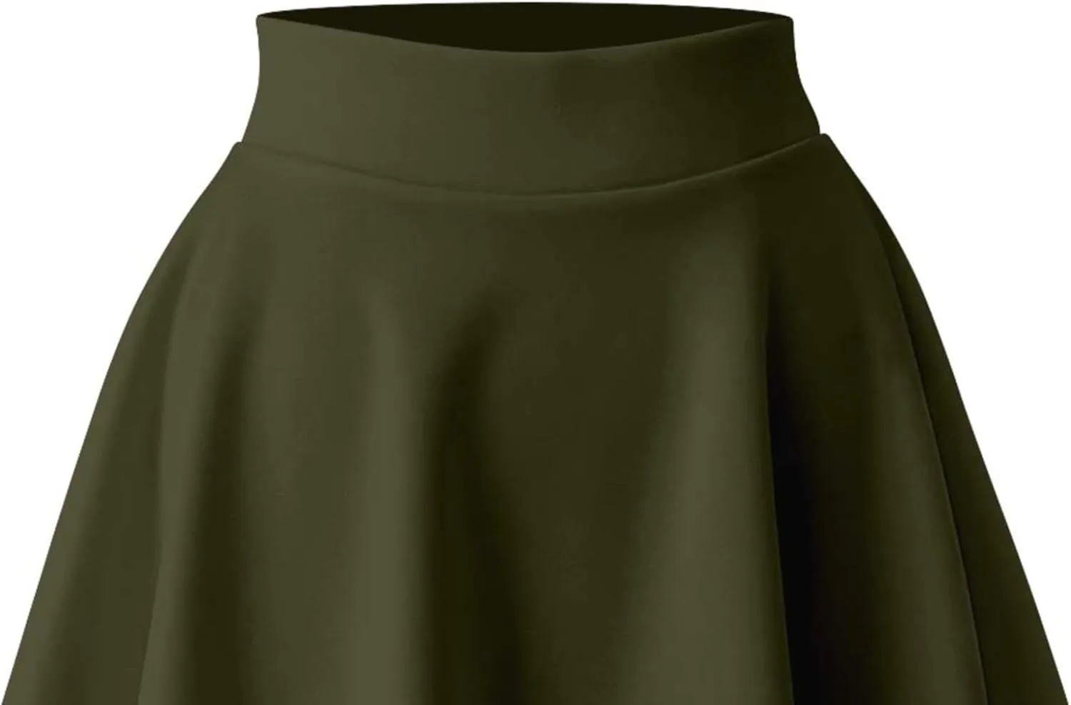 Women's Basic Versatile Stretchy Flared Skater Skirt (S-XL)