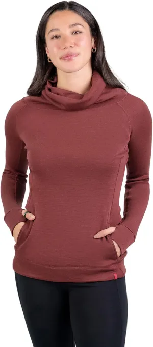 Women's Merino Wool Cowl Pullover by Woolly | RWS Certified | Warm, Soft, Seattle Designed