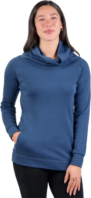 Women's Merino Wool Cowl Pullover by Woolly | RWS Certified | Warm, Soft, Seattle Designed