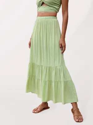 Women's woven fashion casual all-match skirt