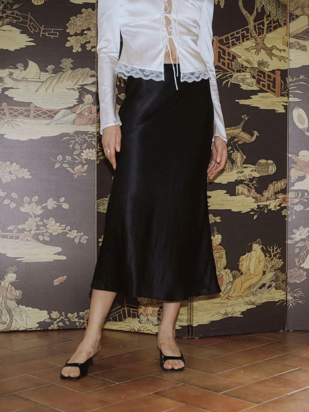 Yedda Silk Skirt