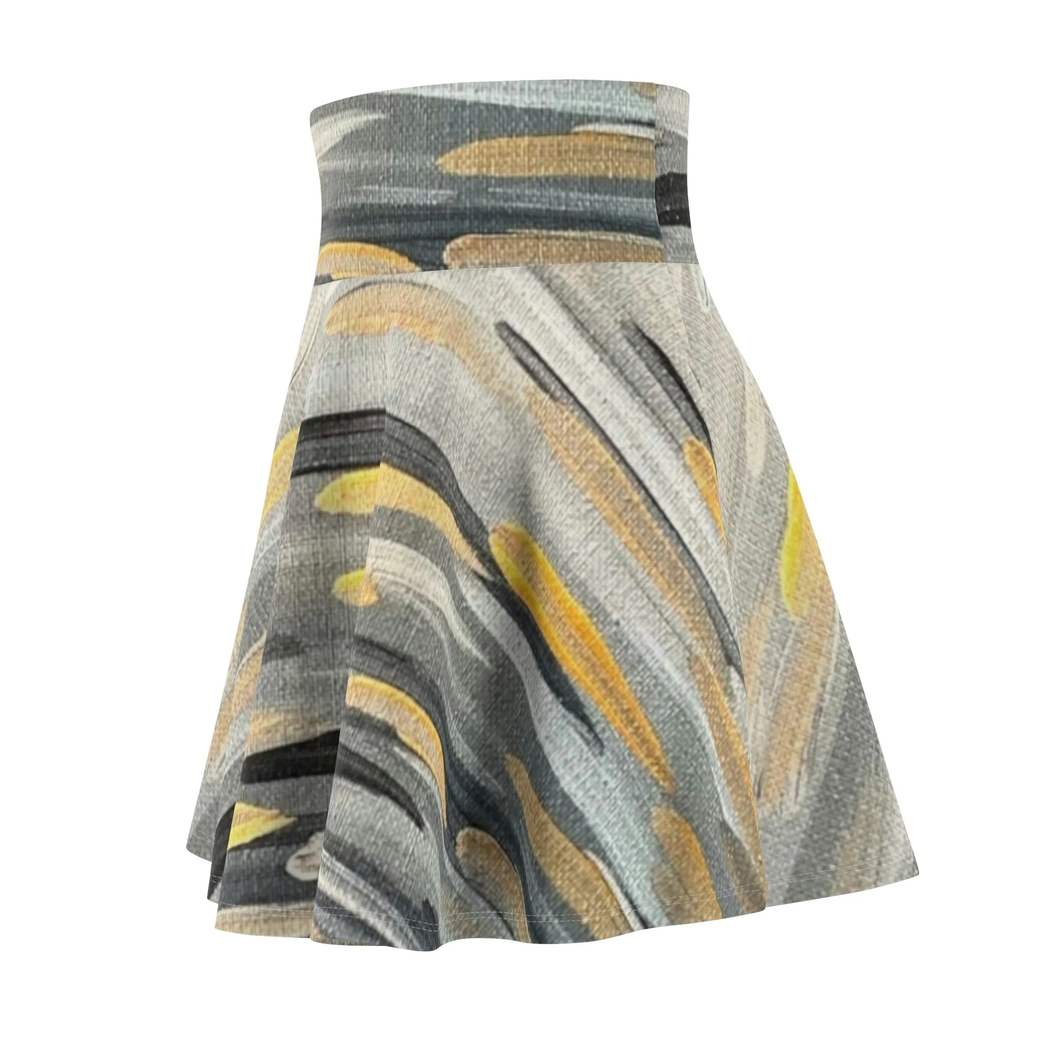 “Zebra Brushstrokes”   Women's Skater Skirt