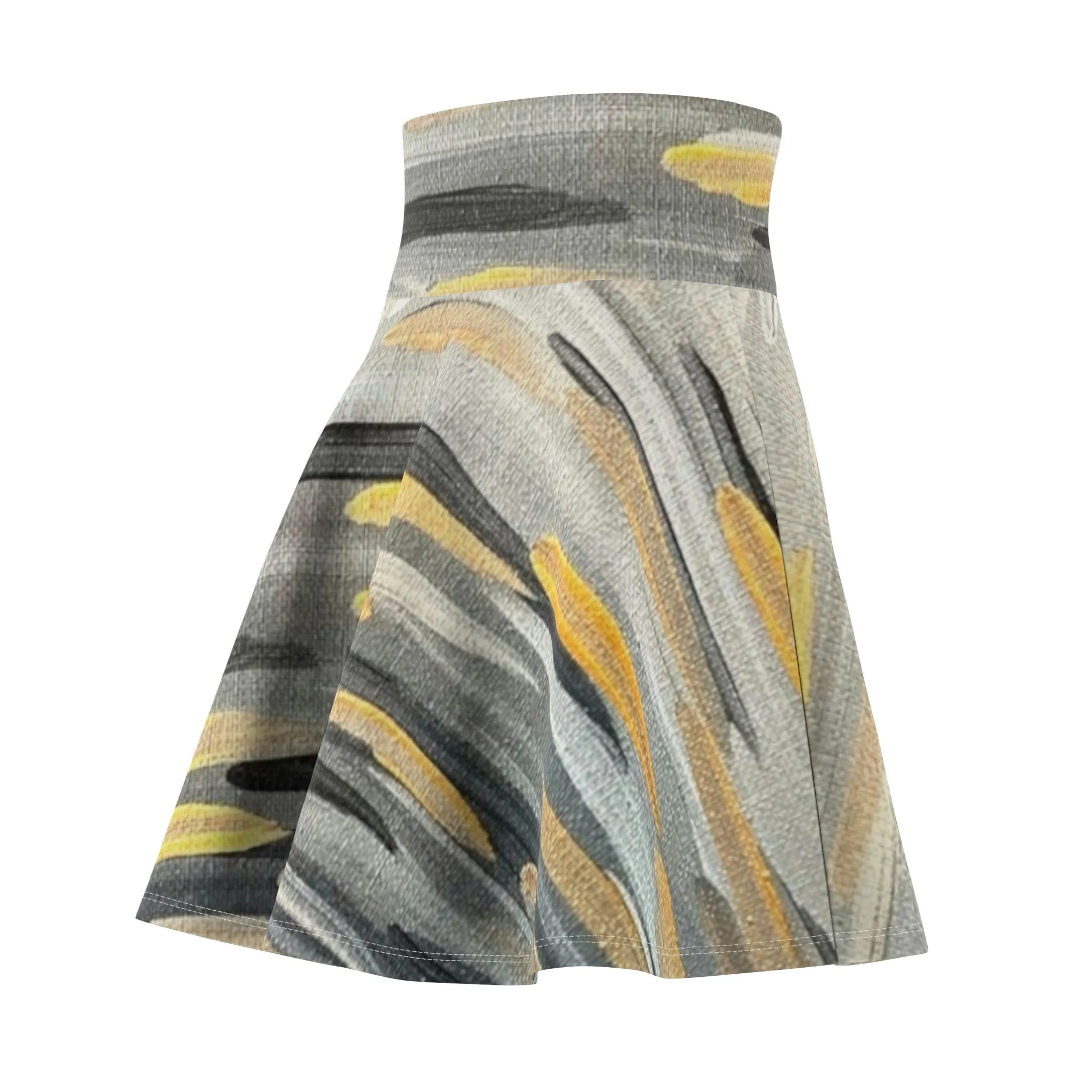 “Zebra Brushstrokes”   Women's Skater Skirt