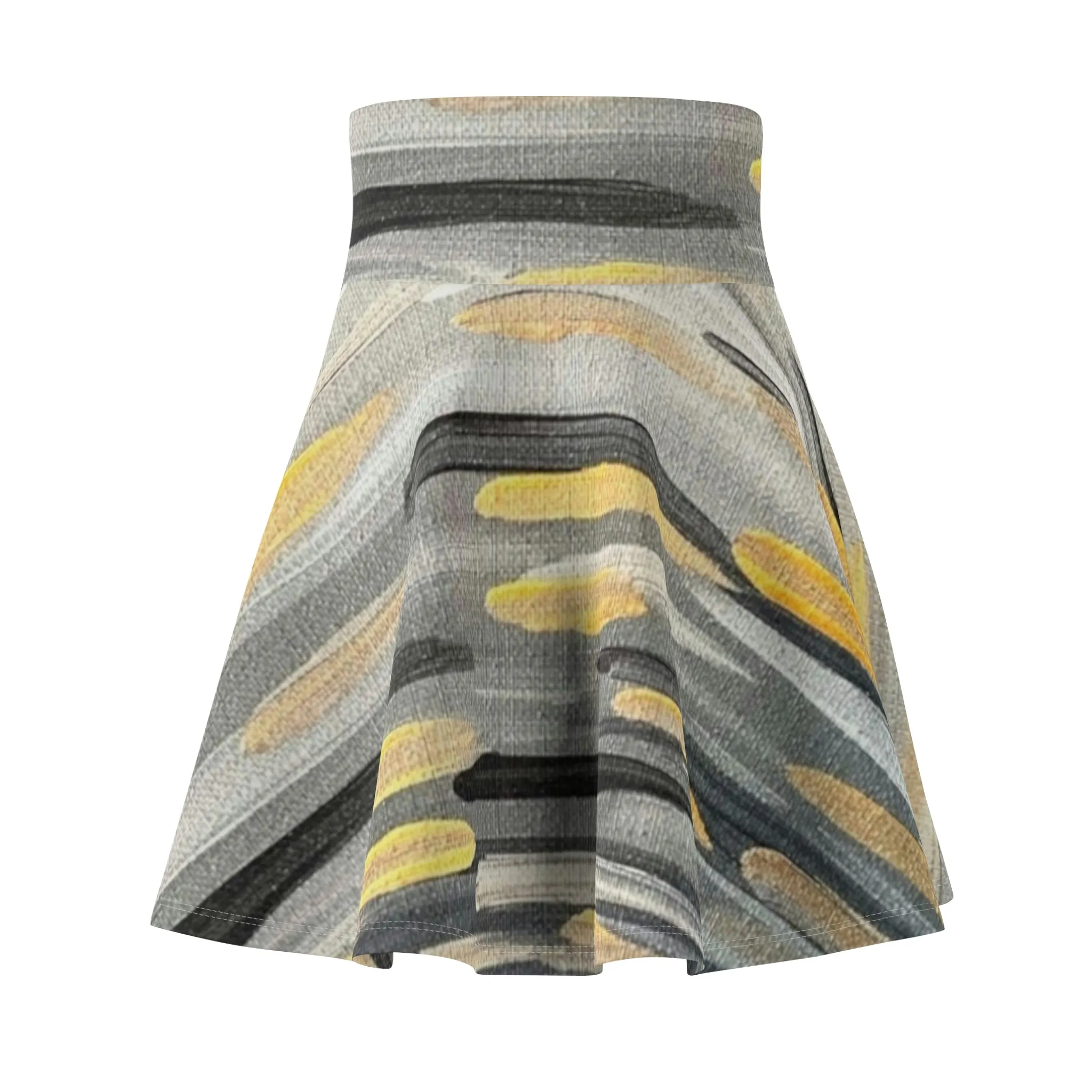“Zebra Brushstrokes”   Women's Skater Skirt